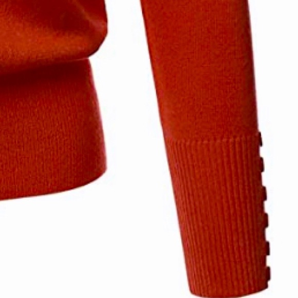 Rust Colored Cardigan with Button Accents - Picture 4 of 7